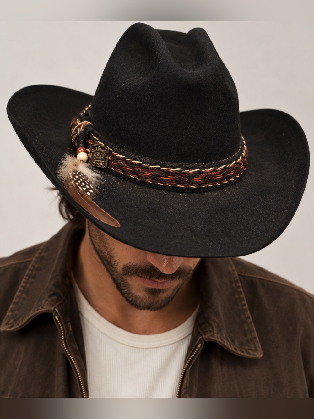 Vintage Resistol Stagecoach Black Felt Cowboy Hat Size 7 1/4 Western